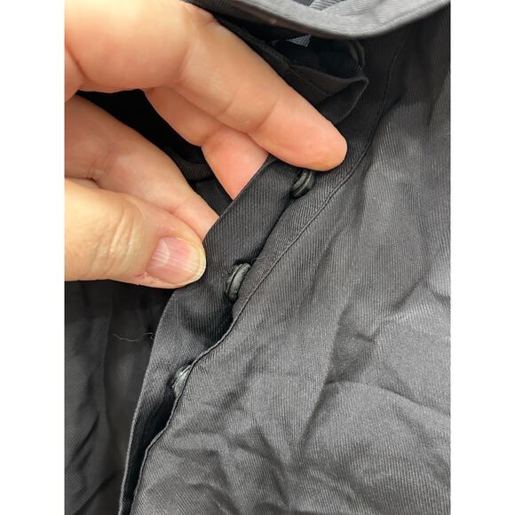 Alexander Wang Womens Ruffle Front Blouse Racerback Sleeveless Black Size 0 - Picture 3 of 8